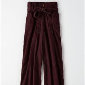 American Eagle Cord Paperbag Pants